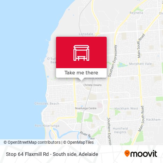 Stop 64 Flaxmill Rd - South side map