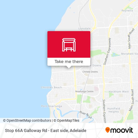 Stop 66A Galloway Rd - East side map