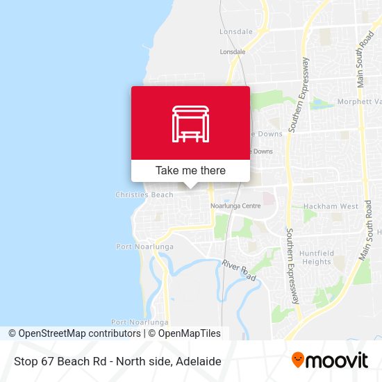 Stop 67 Beach Rd - North side map