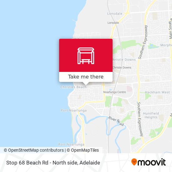 Stop 68 Beach Rd - North side map
