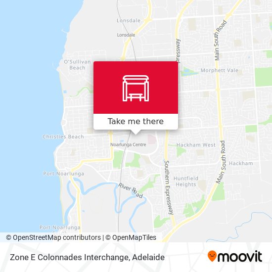 Zone E Colonnades Interchange map