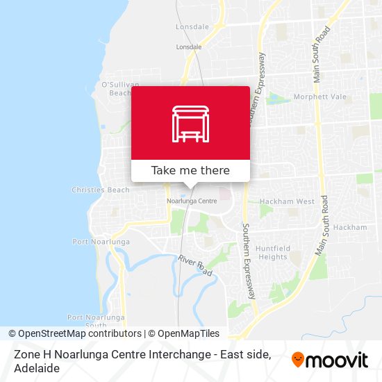 Zone H Noarlunga Centre Interchange - East side map