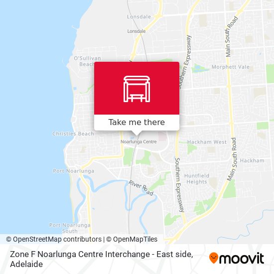 Zone F Noarlunga Centre Interchange - East side map