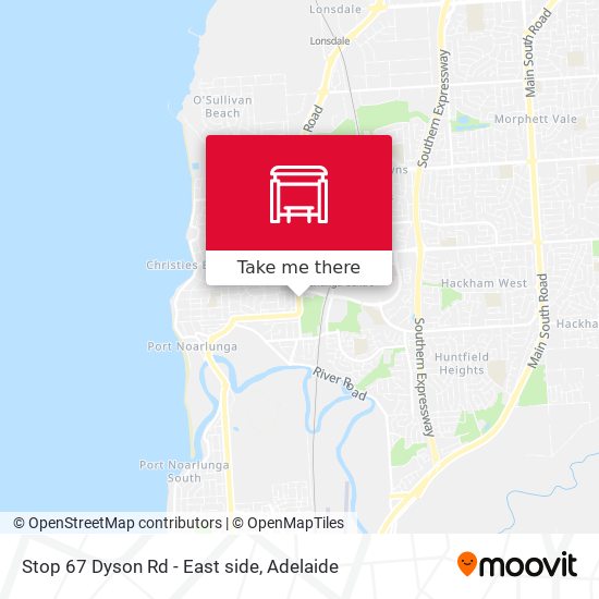 Stop 67 Dyson Rd - East side map