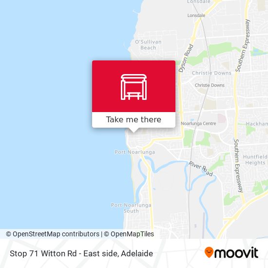 Mapa Stop 71 Witton Rd - East side