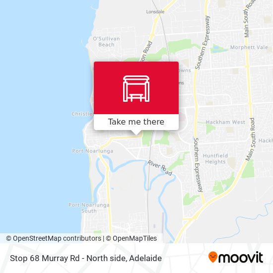 Stop 68 Murray Rd - North side map