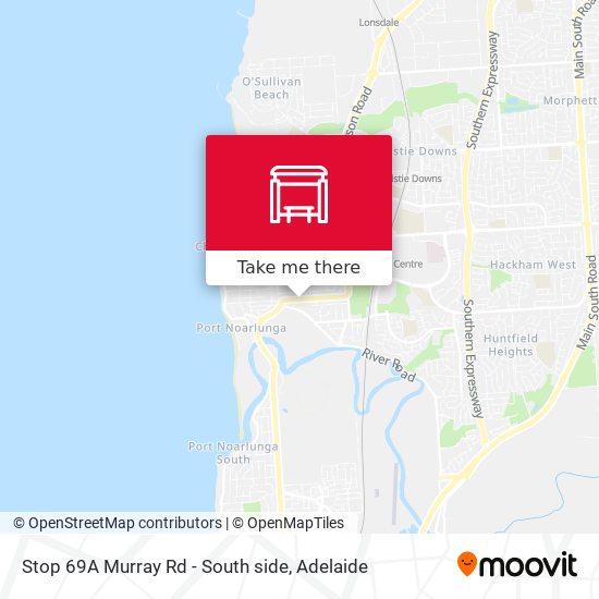 Stop 69A Murray Rd - South side map