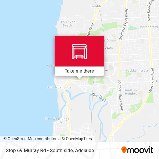 Mapa Stop 69 Murray Rd - South side