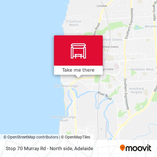 Stop 70 Murray Rd - North side map