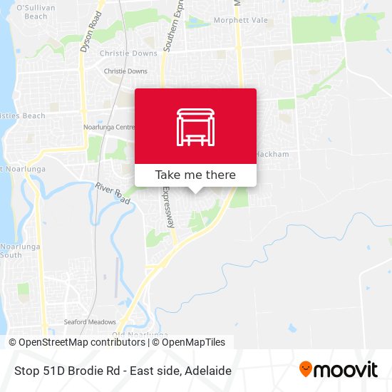 Stop 51D Brodie Rd - East side map