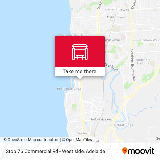 Stop 76 Commercial Rd - West side map