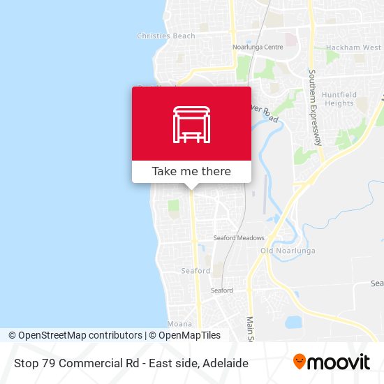 Stop 79 Commercial Rd - East side map