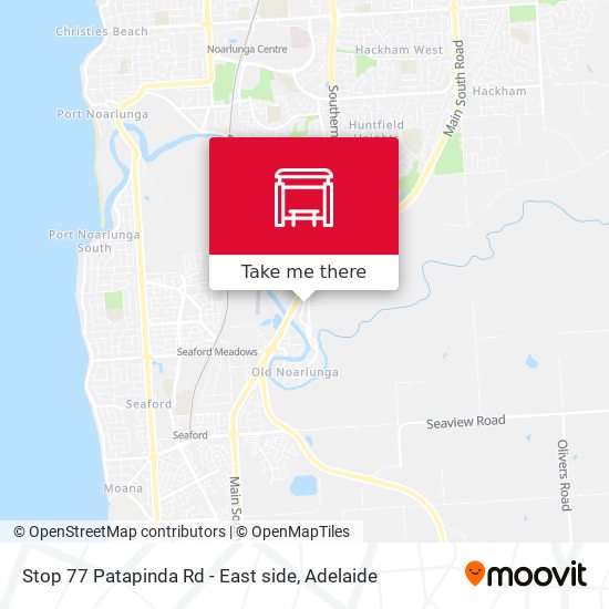 Stop 77 Patapinda Rd - East side map
