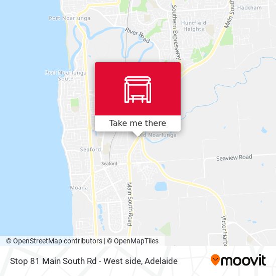 Mapa Stop 81 Main South Rd - West side