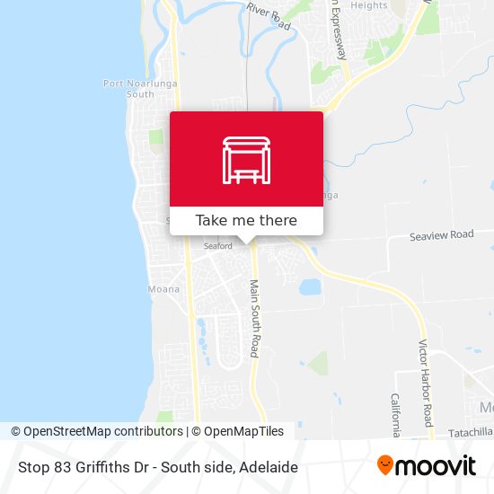 Stop 83 Griffiths Dr - South side map