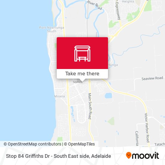 Stop 84 Griffiths Dr - South East side map
