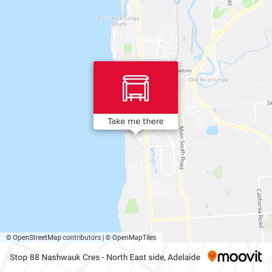 Stop 88 Nashwauk Cres - North East side map