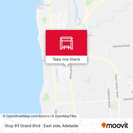 Stop 89 Grand Blvd - East side map