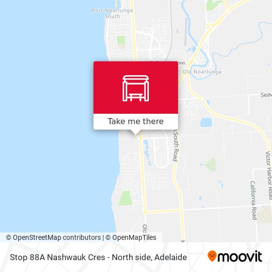 Stop 88A Nashwauk Cres - North side map