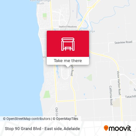 Stop 90 Grand Blvd - East side map