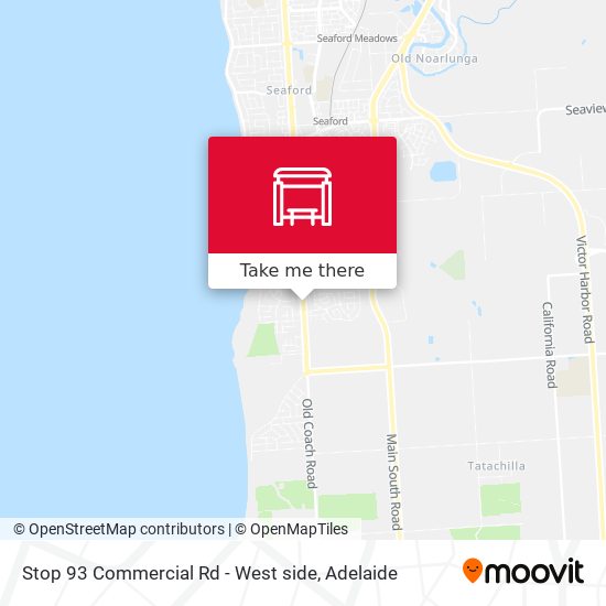 Mapa Stop 93 Commercial Rd - West side