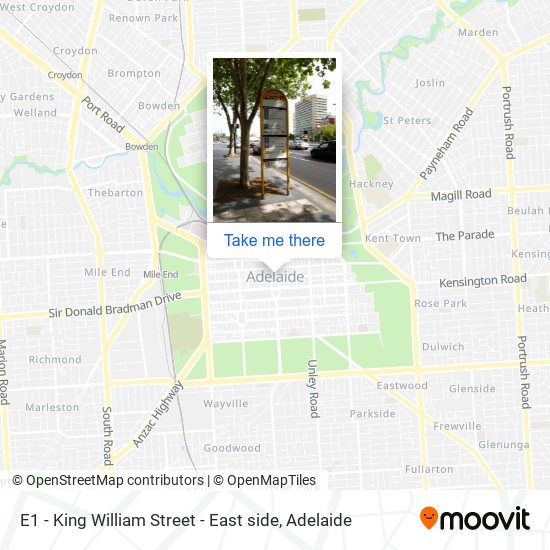 E1 - King William Street - East side map