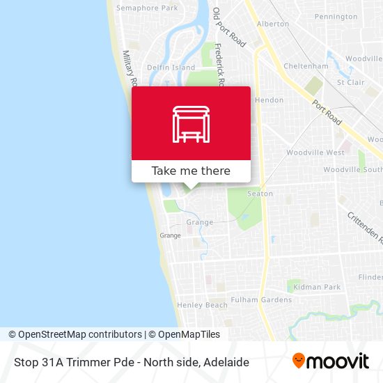 Stop 31A Trimmer Pde - North side map