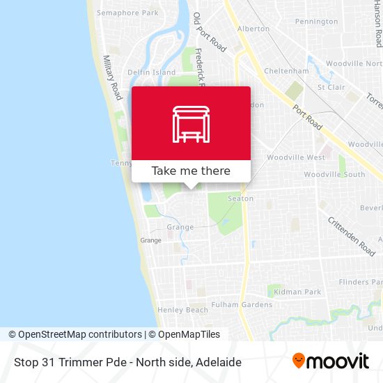 Stop 31 Trimmer Pde - North side map