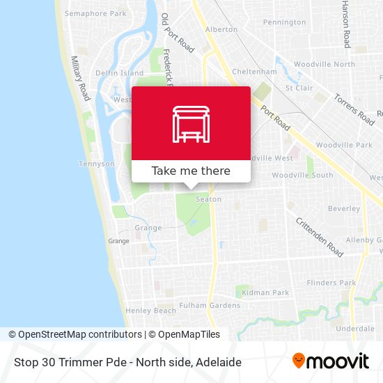 Stop 30 Trimmer Pde - North side map