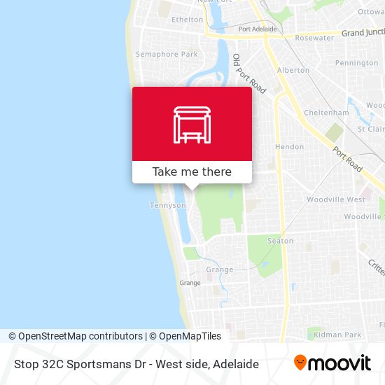 Stop 32C Sportsmans Dr - West side map