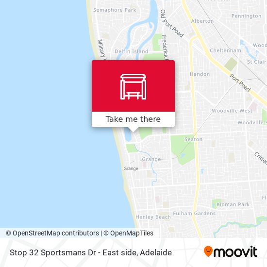 Stop 32 Sportsmans Dr - East side map