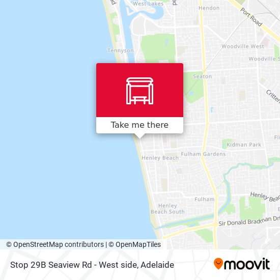 Stop 29B Seaview Rd - West side map