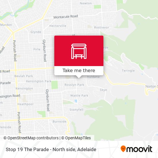 Stop 19 The Parade - North side map
