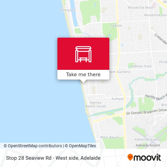 Mapa Stop 28 Seaview Rd - West side