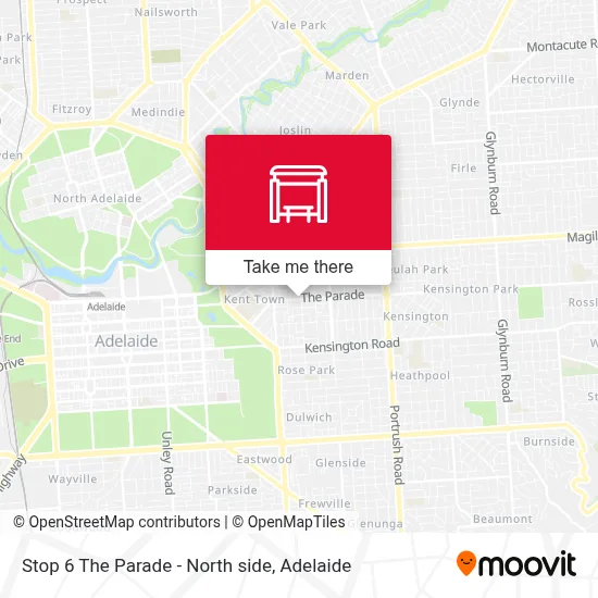 Mapa Stop 6 The Parade - North side