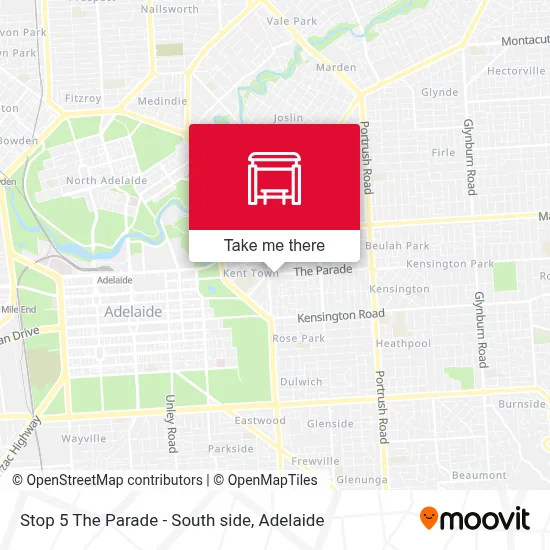 Mapa Stop 5 The Parade - South side