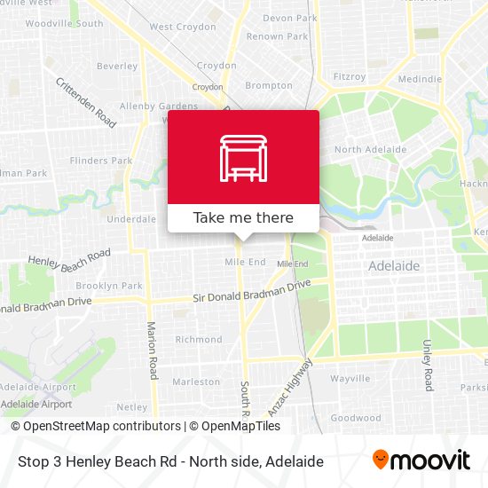 Mapa Stop 3 Henley Beach Rd - North side