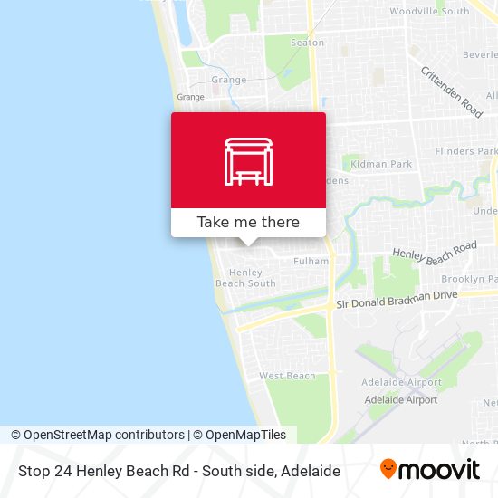 Mapa Stop 24 Henley Beach Rd - South side