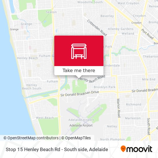 Mapa Stop 15 Henley Beach Rd - South side