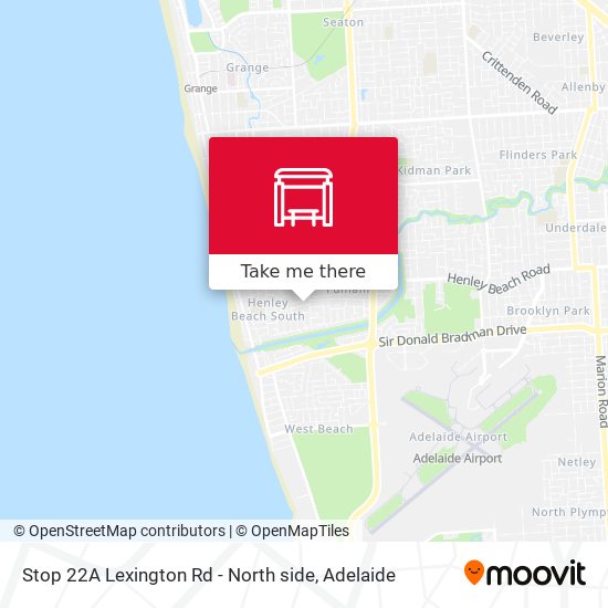 Stop 22A Lexington Rd - North side map