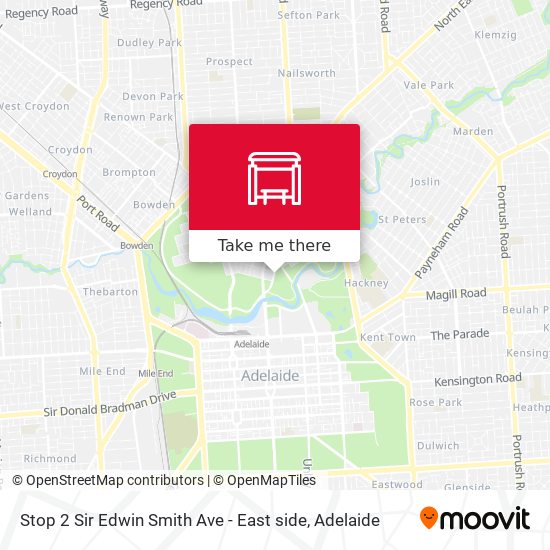 Stop 2 Sir Edwin Smith Ave - East side map
