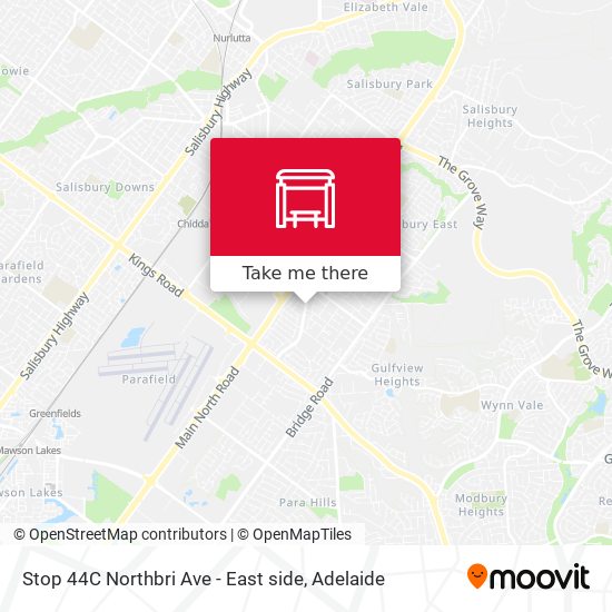 Stop 44C Northbri Ave - East side map