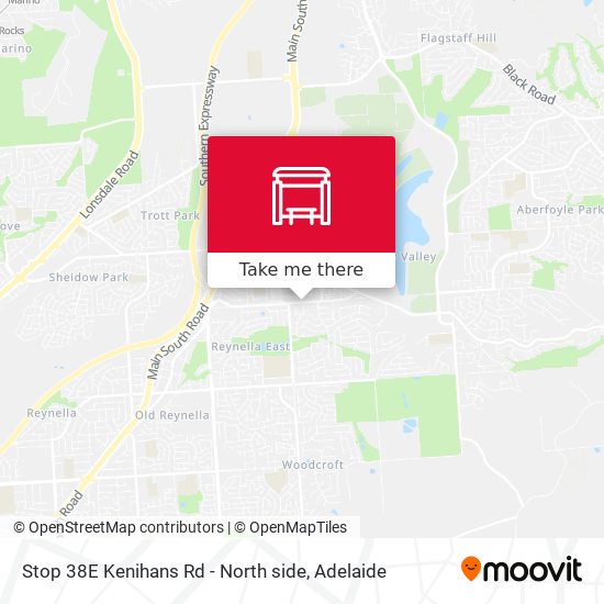 Stop 38E Kenihans Rd - North side map