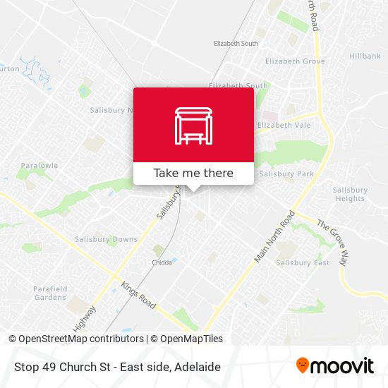 Stop 49 Church St - East side map