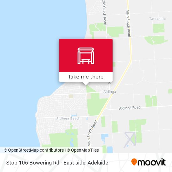 Stop 106 Bowering Rd - East side map