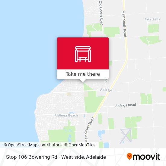 Stop 106 Bowering Rd - West side map
