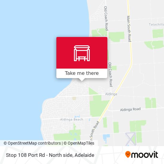 Stop 108 Port Rd - North side map