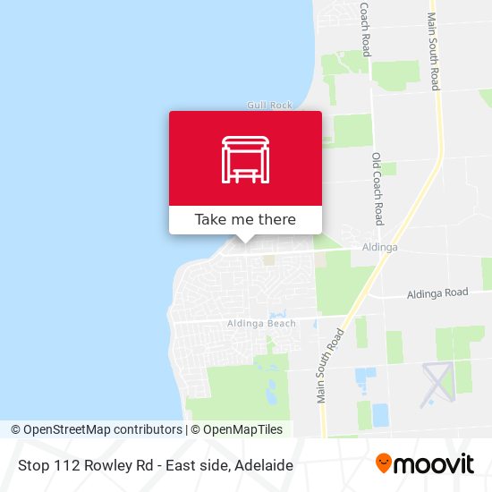Stop 112 Rowley Rd - East side map