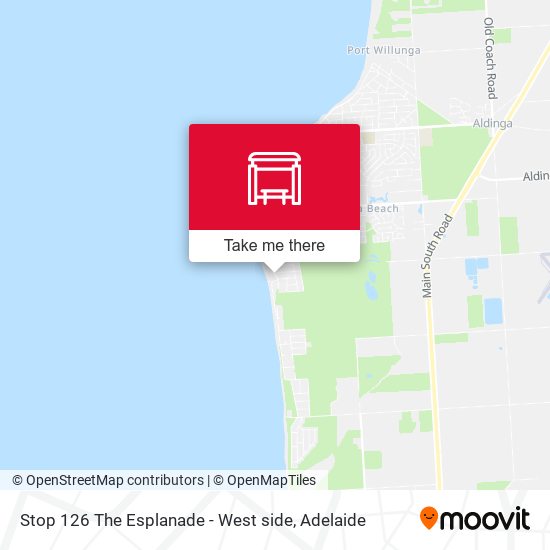 Stop 126 The Esplanade - West side map