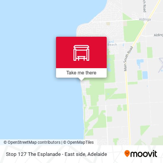 Stop 127 The Esplanade - East side map
